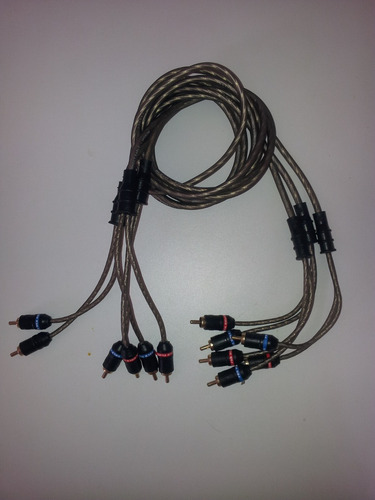 Cable Interconnect Gp Audio Rca 1.5 Metros 4 Puntas 1 Linea