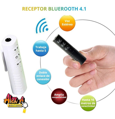 Receptor Audio Bluetooth 3.5 Mm Musica