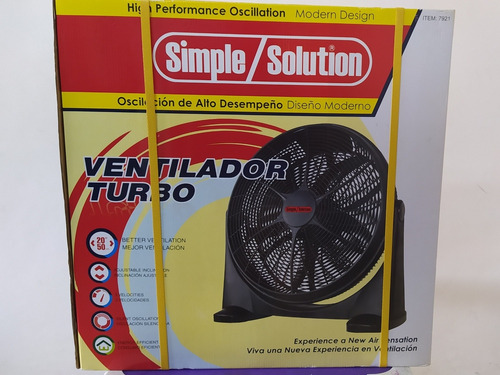 Ventilador 20 Pulgadas Turbo Simple Solutions De 35 Verds