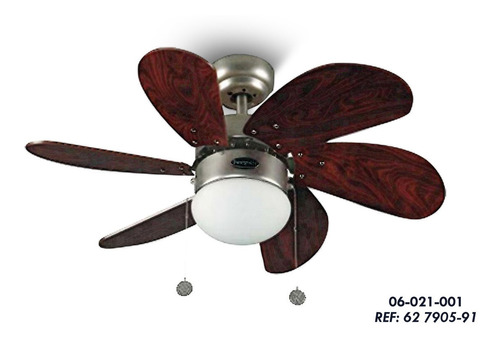 Ventilador De Techo 32 Bronce Antiguo 1l Ew