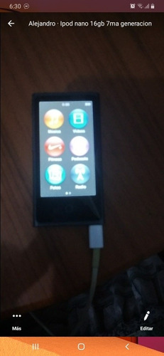 iPod Nano 7ma Genenacion Bateria Dañada