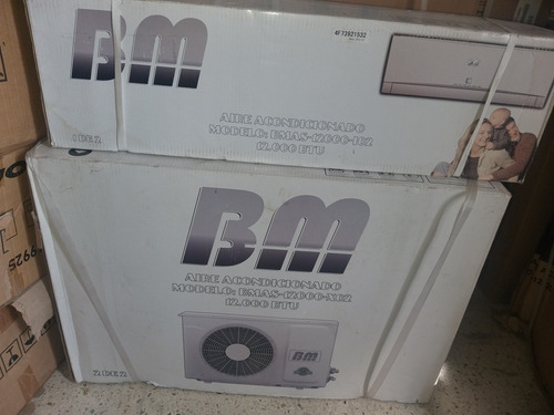 Aire Acondicionado Split Marca Bm De 12 Btu 280 Patillas.