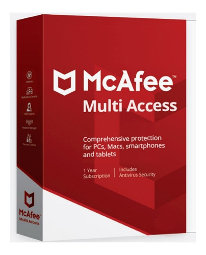 Antivirus Mcafee Multi Access / 3 Equipos Original Lic.