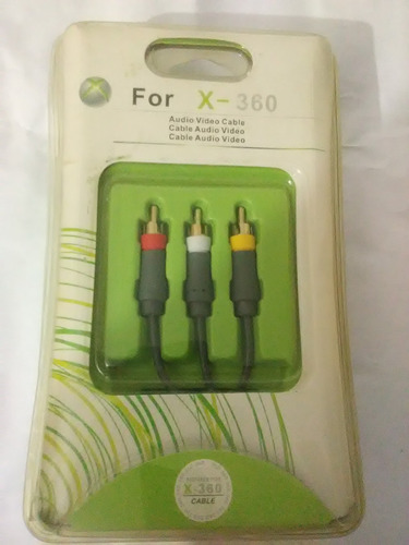 Cable Audio Video Para Exbox-360, Nuevo