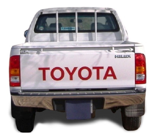 Calcomania Compuerta Hilux Toyota Roja