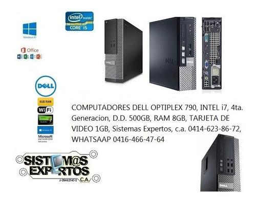 Computador Dell Optiplex 790, Intel I7, 4ta. Gen., D.d. 500g