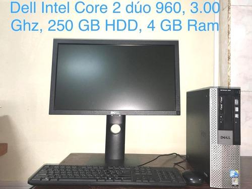 Computadora Dell optiplex Intel core 2 duo De 4 Gb Ram