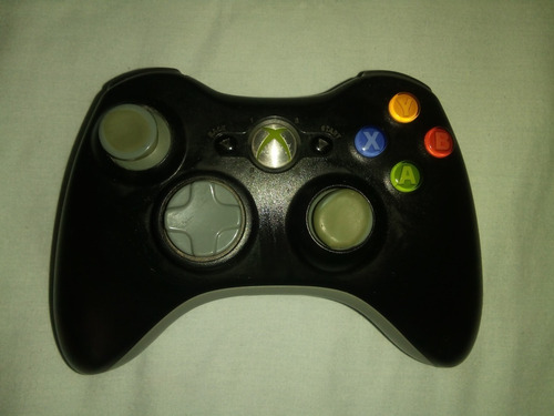 Control De Xbox 360 Negro, Con Cable Cargador