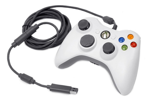 Control Xbox 360 Alambrico Mando Microsoft Computadora Pc
