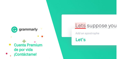 Cuenta Grammarly Premium Software Gramática Inglés