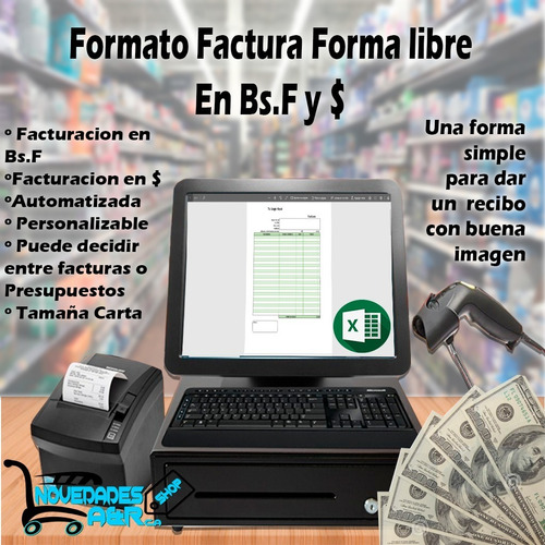 Facturacion Forma Libre Formato Excel Multimoneda