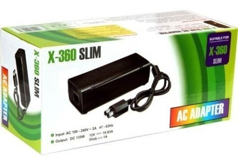 Fuente Poder Consola Xbox 360 Slim Adaptador A/c Corriente