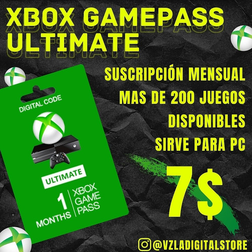 Game Pass Ultimate (gold + Game Pass) Pc Y Xbox