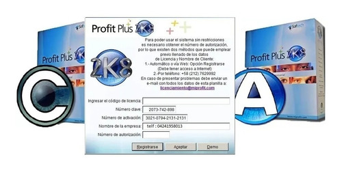 Generador Licencia Profit 2k12 Obsequio 2k8