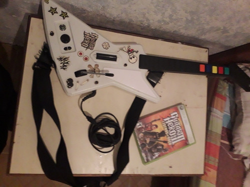 Guitarra Original Guitar Hero Aerosmith Xbox 360 Con Juego