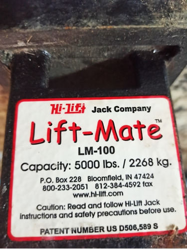 Hi Lift Jack Lift Mate. Hi Lift Para Rústico