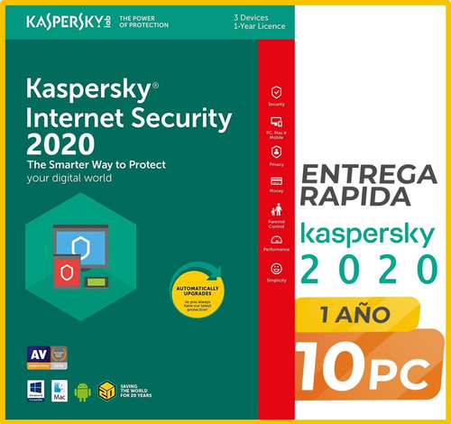 Kaspersky Internet Security 10 Pc 1 Año Licencia Original