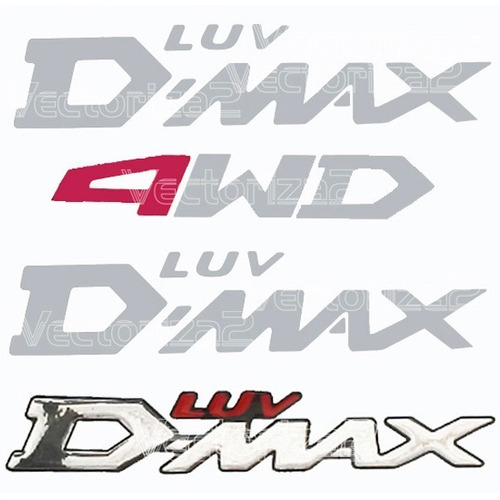 Kit Calcomanías Luv Dmax + Emblema Comp. + Obsequio La 4wd