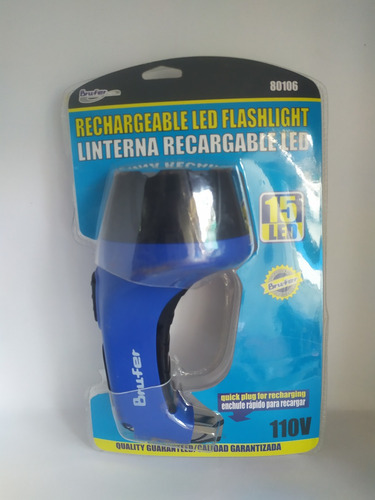 Linterna Recargable 15 Led Brufer