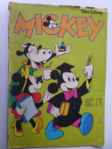 Mickey Walt Disney -edicol Colombia Comic En Físico Ref.