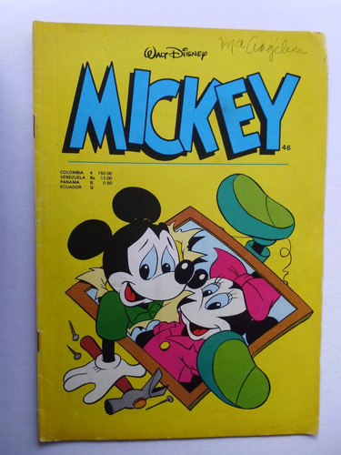 Mickey Walt Disney -edicol Colombia Comic En Físico Ref.