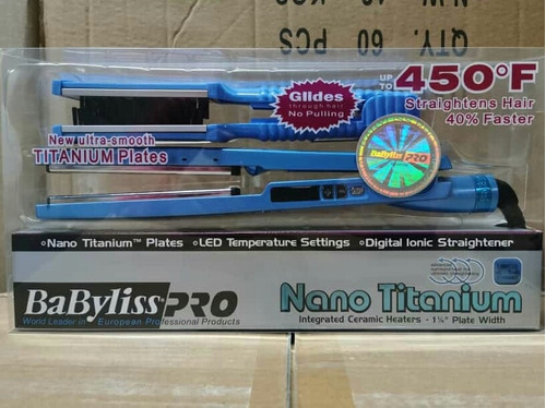 Planchas Babyliss Pro Nano Titanium Grande Con Cepillo.