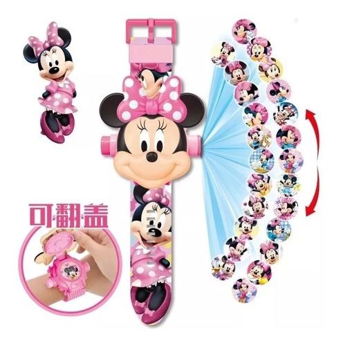 Reloj Infantiles 3d Con Proyector Frozen, Lol, Minnie, Iron