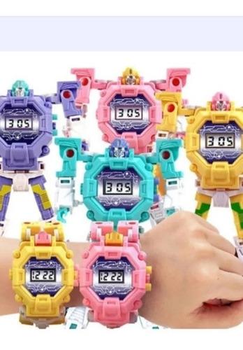Reloj Para Niño/niña De Transformers Robot Nuevo