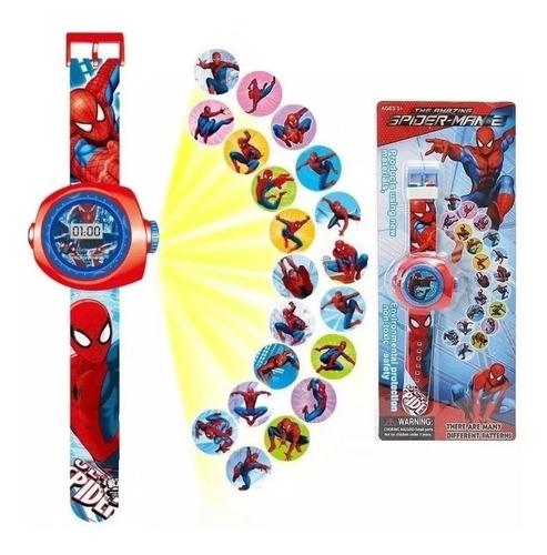 Reloj Proyector Spiderman Frozen Ben10 Minie Sofi Para