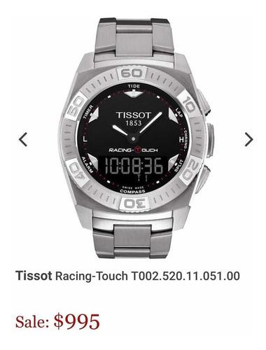 Reloj Tissot Racing Touch Impecable 400v