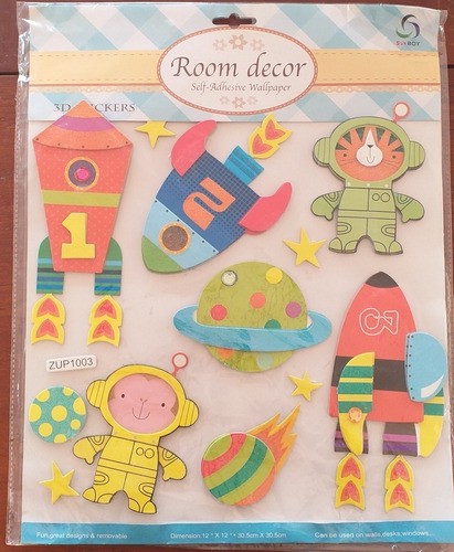 Room Decor Stickers Calcomanías 3d Decorar Planetas Cohete