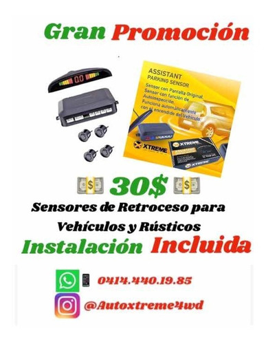 Sensores De Retroceso Para Vehículos Y Rústicos