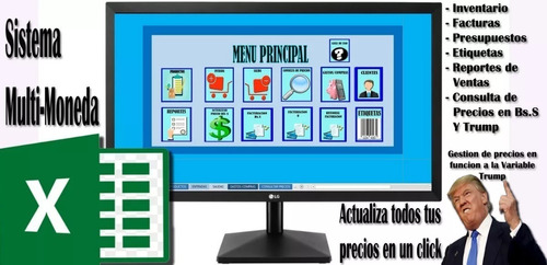 Sistema Administrativo  Multimoneda Inventario Excel New