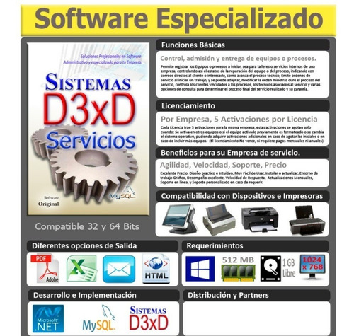 Sistema De Facturación D3xd-servicios Software Especializa