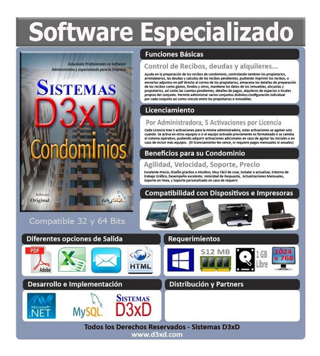 Sistemas D3xd - Condominios Software Especializado