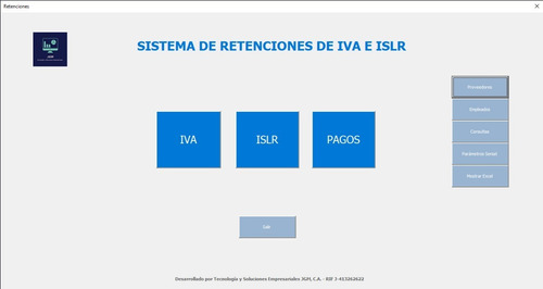 Software Macro Excel Retenciones De Iva, Islr Y Comp. Pagos