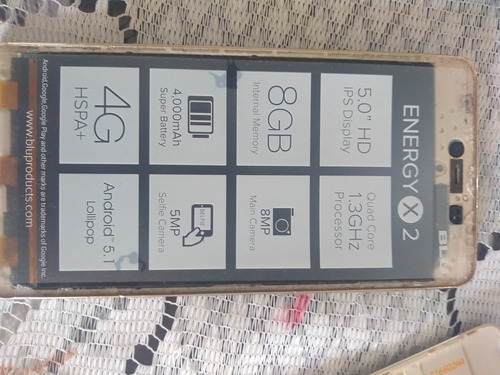 Teléfono Celular Androide Blu Energy X2 Para Reparar