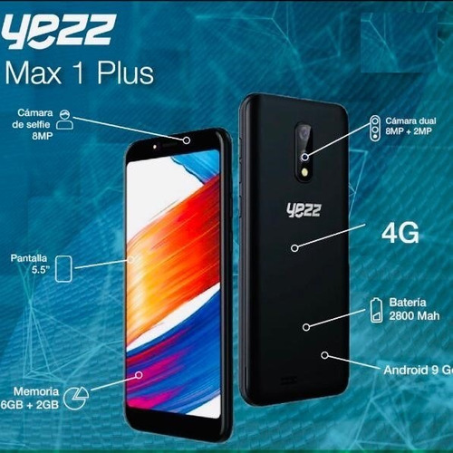 Teléfono Yezz Max 1 Plus 4g Lte Full Liberado Somos Tienda