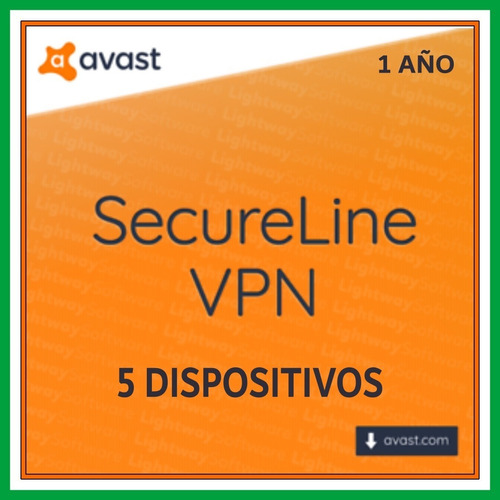Vpn Avast Secure Line Vpn 5 Dispositivos 1 Año
