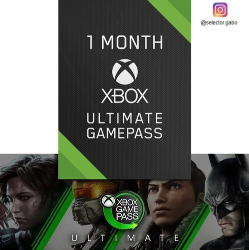 Xbox Game Pass Ultimate 1 Mes Xbox One Global