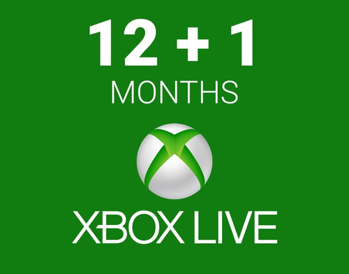 Xbox Live Gold 12+1 Meses