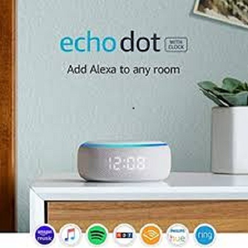 Alexa Echo Dot 3 Con Reloj Última Generación