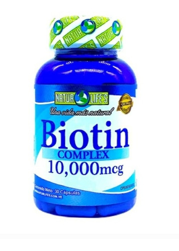 Biotin Crecimiento Capilar Uñas 30 Capsulas