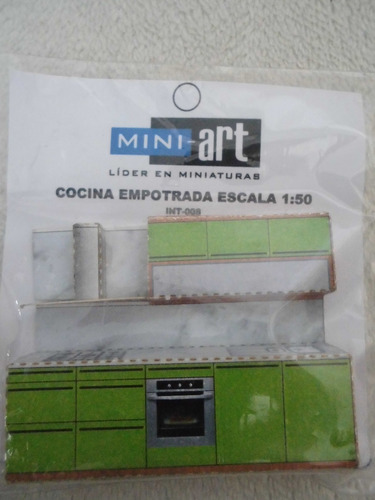 Cocina Empotrada Miniatura Maqueta Modelismo Escala vd