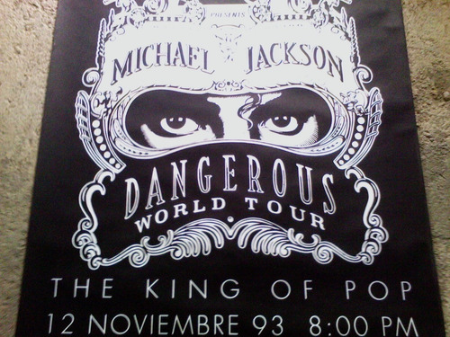 Michael Jackson Afiche Concierto En Caracas 