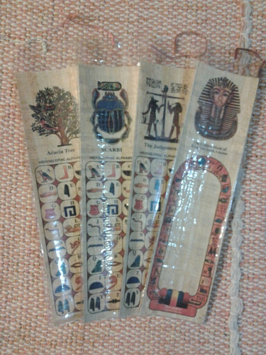 Pack De 15 Marcalibros De Papyros Originales Egipcios