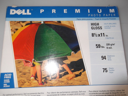 Papel Fotografia Marca Dell Premium 73 Hojas