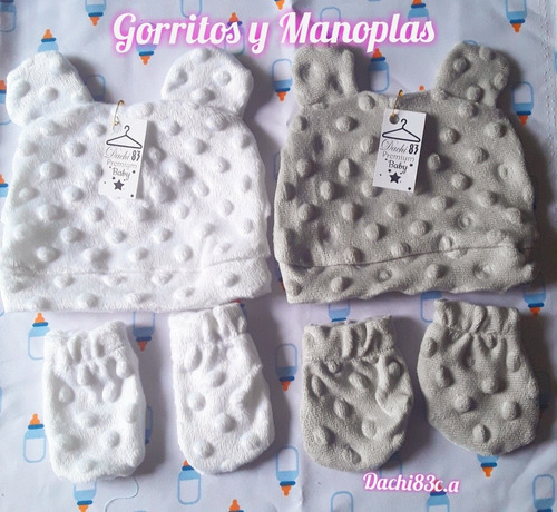 Set De 6 Manoplás Bebé Niñas Y Niños Dachi83c.a