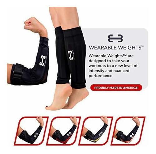 Wearable Weights Manga Compresion Para Ejercicio Color