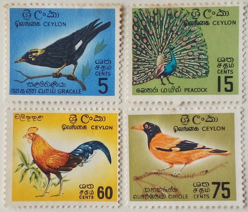 Ceylon - Sri Lanka. Serie: Pájaros. .